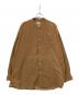 BEATFPG（ビート エフ ピー ジー）の古着「コーデュロイバンドカラーシャツ」｜ブラウン