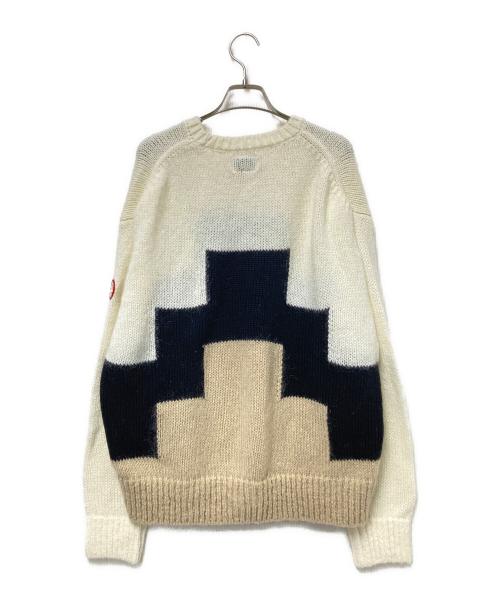 C.E（シーイー）C.E (シーイー) Ziggurat Knit ホワイト×ブラック サイズ:Mの古着・服飾アイテム