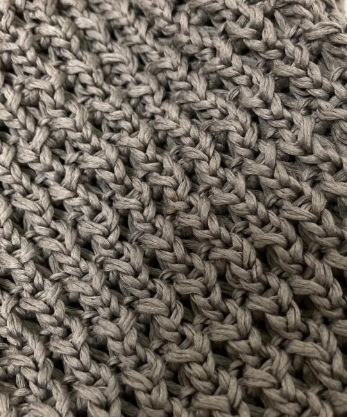 C.E（シーイー）C.E (シーイー) LINE LOOSE NET KNIT グレー×グリーン サイズ:Mの古着・服飾アイテム