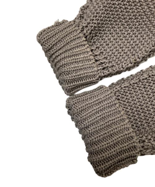 C.E（シーイー）C.E (シーイー) LINE LOOSE NET KNIT グレー×グリーン サイズ:Mの古着・服飾アイテム