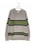 C.E（シーイー）の古着「LINE LOOSE NET KNIT」｜グレー×グリーン