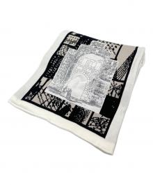 C.E（シーイー）の古着「総柄マフラー」｜ホワイト×ブラック