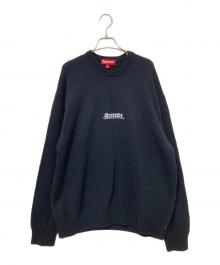 SUPREME（シュプリーム）の古着「Old English Printed Sweater」｜ブラック×ホワイト