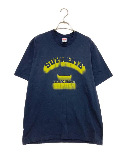 SUPREME（シュプリーム）SUPREME (シュプリーム) プリントTシャツ ネイビー×イエロー サイズ:Mの古着・服飾アイテム
