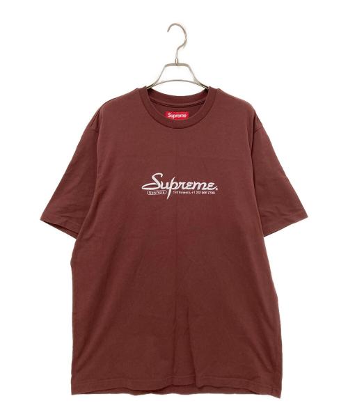 SUPREME（シュプリーム）SUPREME (シュプリーム) Contact S/S Top ブラウン サイズ:Mの古着・服飾アイテム