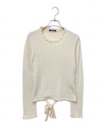 Aquascutum（アクアスキュータム）の古着「カシミヤニット」｜ホワイト