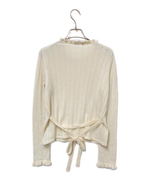 Aquascutum（アクアスキュータム）Aquascutum (アクアスキュータム) カシミヤニット ホワイト サイズ:6Fの古着・服飾アイテム