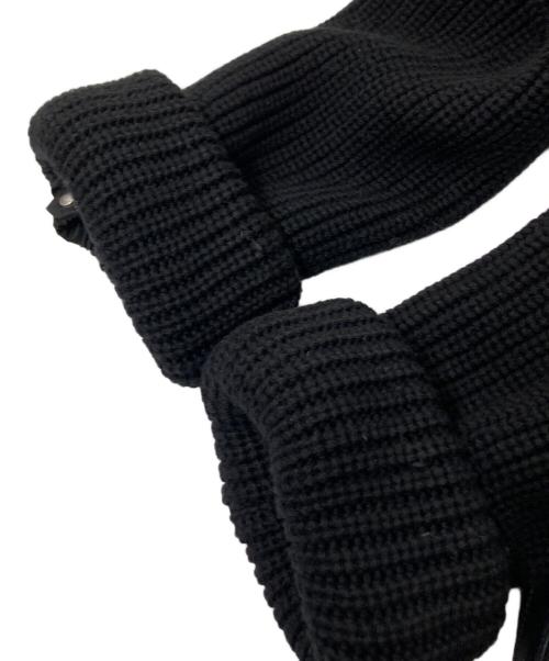 EPOCA（エポカ）EPOCA (エポカ) ニット・レザー切替中綿コート ブラック サイズ:40の古着・服飾アイテム