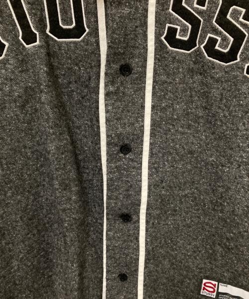stussy（ステューシー）stussy (ステューシー) レイヤードベースボールパーカー グレー サイズ:Sの古着・服飾アイテム