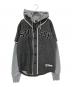 stussy（ステューシー）の古着「レイヤードベースボールパーカー」｜グレー