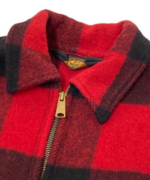 WOOLRICH（ウールリッチ）WOOLRICH (ウールリッチ) ハンティングジャケット ブラック×レッド サイズ:Mの古着・服飾アイテム