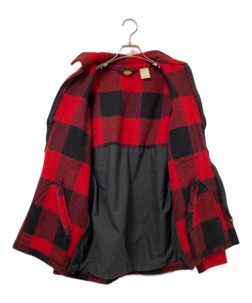 WOOLRICH（ウールリッチ）WOOLRICH (ウールリッチ) ハンティングジャケット ブラック×レッド サイズ:Mの古着・服飾アイテム