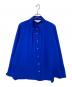 SOEJU（ソージュ）の古着「スタンドカラータックブラウス」｜ブルー