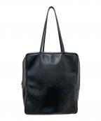 MORMYRUSモルミルス）の古着「レザーキューブトート」｜ブラック