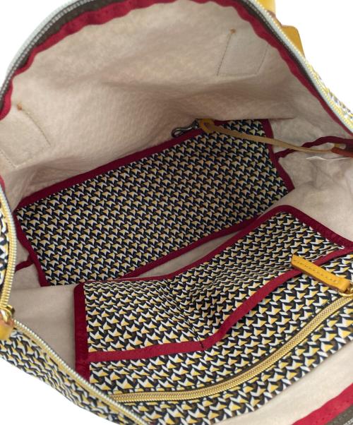 ROBERTA PIERI（ロベルタピエリ）ROBERTA PIERI (ロベルタピエリ) トートバッグ ホワイト×イエローの古着・服飾アイテム