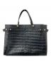 FURLA（フルラ）の古着「クロコ型押し2WAYバッグ」｜ブラック