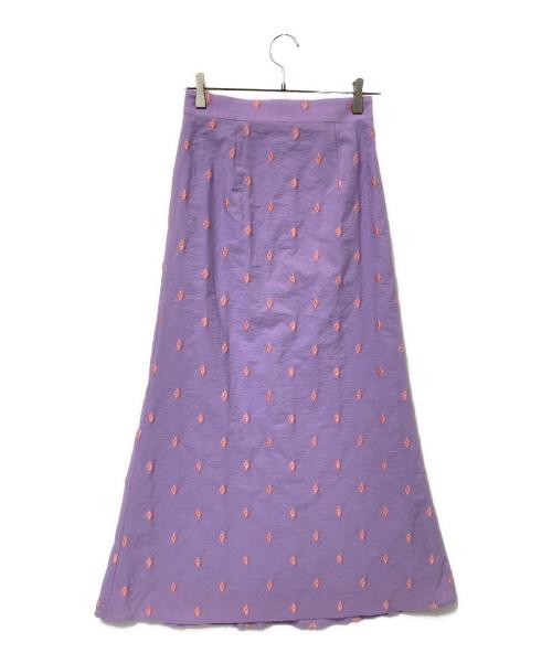 masaco teranishi（マサコテラニシ）masaco teranishi (マサコテラニシ) セットアップブラウス パープル サイズ:36の古着・服飾アイテム