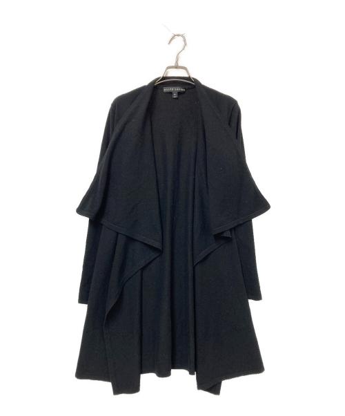 RALPH LAUREN（ラルフローレン）RALPH LAUREN (ラルフローレン) カシミヤロングカーディガン ブラック サイズ:Mの古着・服飾アイテム