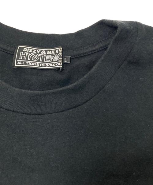 Hysteric Glamour（ヒステリックグラマー）Hysteric Glamour (ヒステリックグラマー) CHAMPION STYLE Tシャツ ブラック サイズ: Lの古着・服飾アイテム