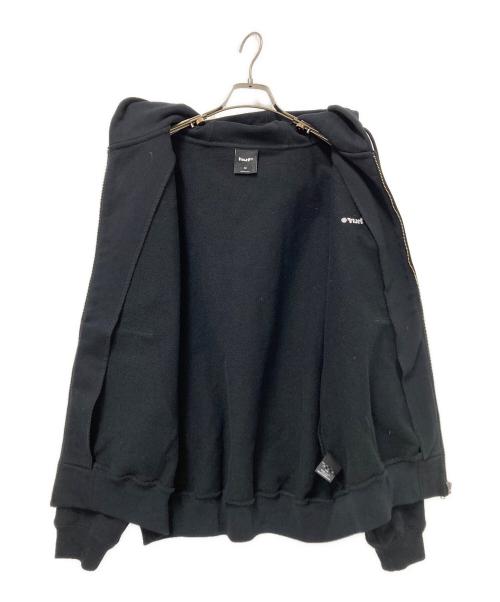 HUF（ハフ）HUF (ハフ) ヘヴィーウェイトジップパーカー ブラック サイズ:Mの古着・服飾アイテム