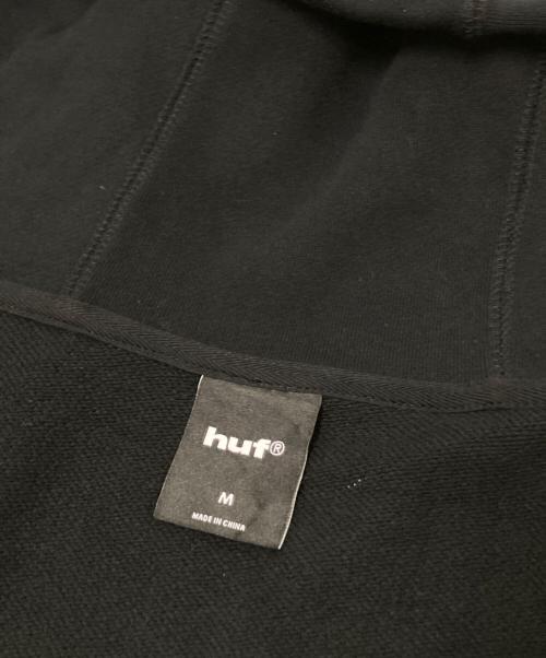 HUF（ハフ）HUF (ハフ) ヘヴィーウェイトジップパーカー ブラック サイズ:Mの古着・服飾アイテム
