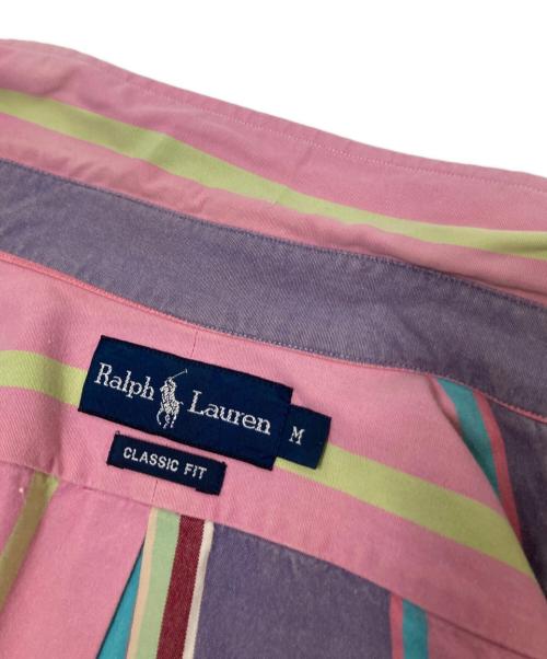 RALPH LAUREN（ラルフローレン）RALPH LAUREN (ラルフローレン) マルチストライプシャツ ピンク サイズ:Mの古着・服飾アイテム