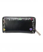 Christian Louboutinクリスチャン・ルブタン）の古着「W PANETTONE WALLET」｜ブラック