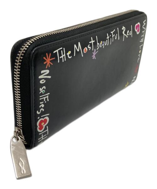 Christian Louboutin（クリスチャン・ルブタン）Christian Louboutin (クリスチャン・ルブタン) W PANETTONE WALLET ブラック サイズ:下記参照の古着・服飾アイテム