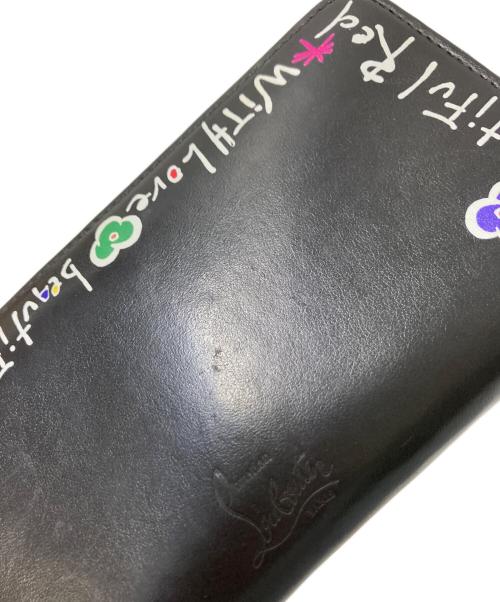 Christian Louboutin（クリスチャン・ルブタン）Christian Louboutin (クリスチャン・ルブタン) W PANETTONE WALLET ブラック サイズ:下記参照の古着・服飾アイテム