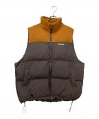 PERUSHUペルーシュ）の古着「中綿ベスト」｜ブラウン