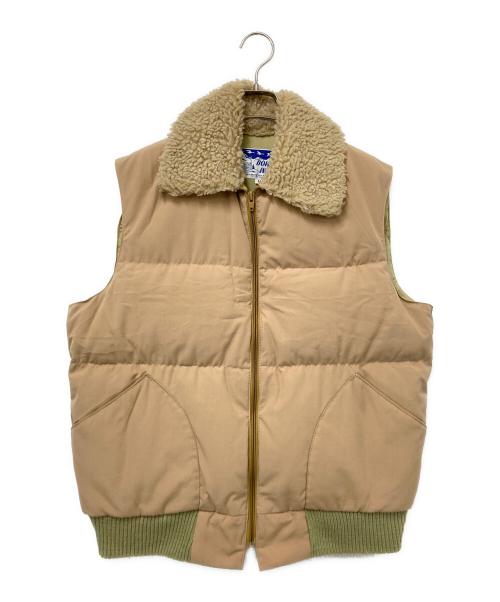 DOWN WIND（ダウン ウィンド）DOWN WIND (ダウン ウィンド) 80‘Sダウンベスト ベージュ サイズ:Mの古着・服飾アイテム