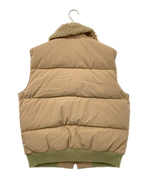 DOWN WIND（ダウン ウィンド）DOWN WIND (ダウン ウィンド) 80‘Sダウンベスト ベージュ サイズ:Mの古着・服飾アイテム