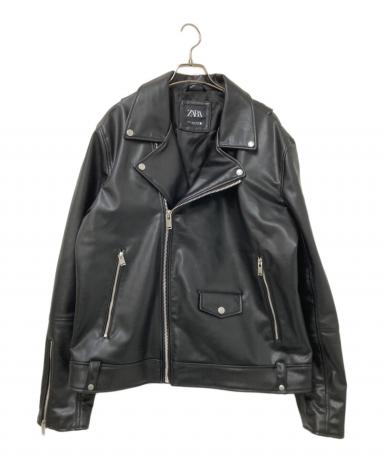 中古・古着通販】ZARA (ザラ) フェイクレザーダブルライダース