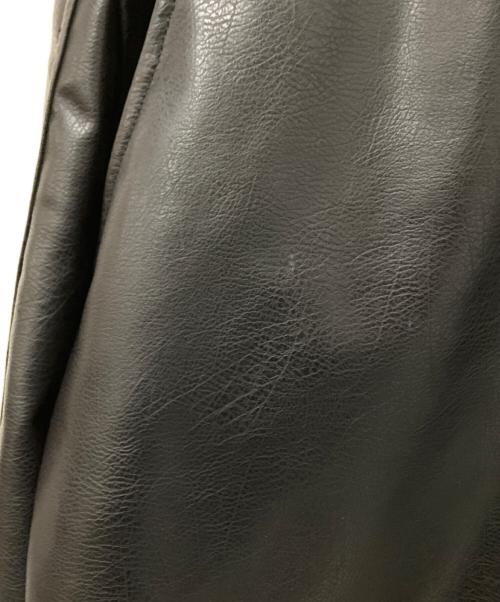 ZARA（ザラ）ZARA (ザラ) フェイクレザーダブルライダースジャケット ブラック サイズ:US:XLの古着・服飾アイテム
