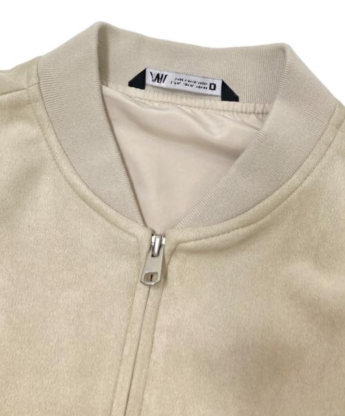 ZARA（ザラ）ZARA (ザラ) スウェードタッチジャケット ホワイト サイズ:US:XLの古着・服飾アイテム