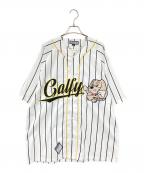 GALFYガルフィー）の古着「ベースボールシャツ」｜ブラック×ホワイト