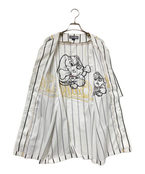 GALFY（ガルフィー）GALFY (ガルフィー) ベースボールシャツ ブラック×ホワイト サイズ:Lの古着・服飾アイテム