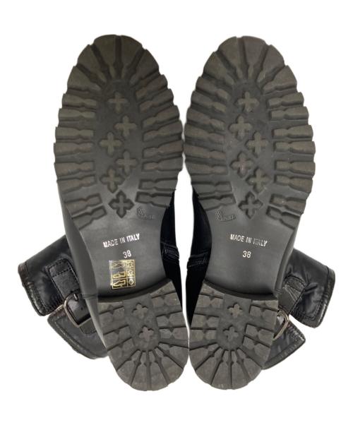 luca grossi（ルカグロッシ）luca grossi (ルカグロッシ) 切替ブーツ ブラック サイズ:38の古着・服飾アイテム