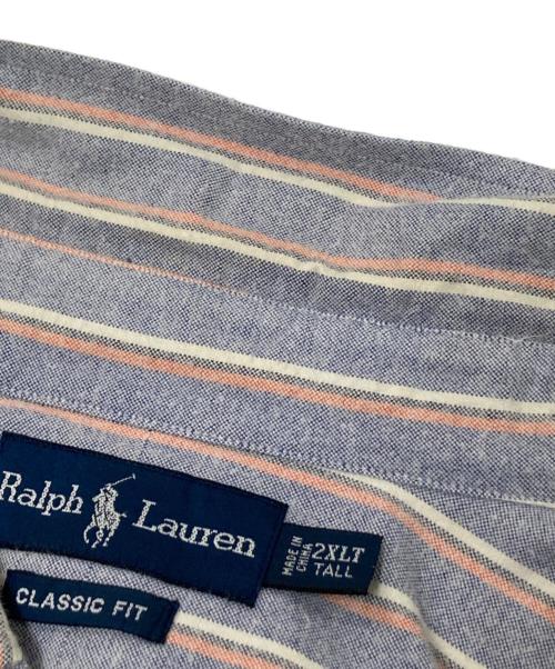 RALPH LAUREN（ラルフローレン）RALPH LAUREN (ラルフローレン) ストライプBDシャツ ピンク×ブルー サイズ:2XLTの古着・服飾アイテム