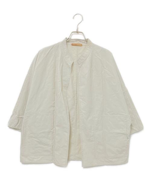 GALERIE VIE（ギャルリーヴィー）GALERIE VIE (ギャルリーヴィー) バウンシーウェザー ワイドスリーブジャケット ベージュ サイズ:Fの古着・服飾アイテム