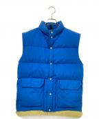 CAMP 7キャンプ７）の古着「70‘Sダウンベスト」｜ブルー×ベージュ