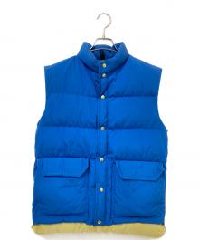 CAMP 7（キャンプ７）の古着「70‘Sダウンベスト」｜ブルー×ベージュ