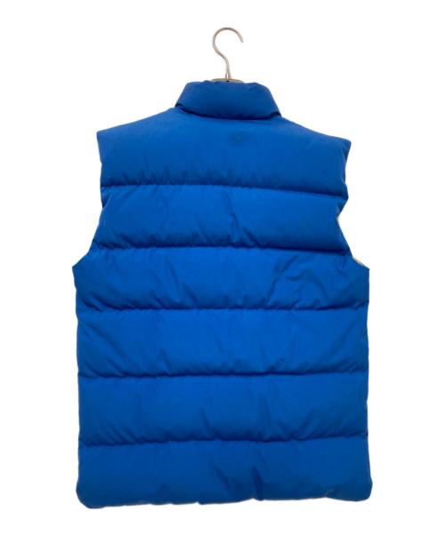 CAMP 7（キャンプ７）CAMP 7 (キャンプ７) 70‘Sダウンベスト ブルー×ベージュ サイズ:Mの古着・服飾アイテム