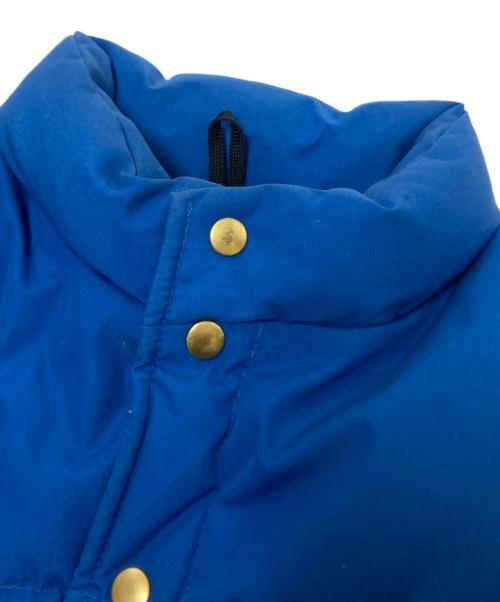 CAMP 7（キャンプ７）CAMP 7 (キャンプ７) 70‘Sダウンベスト ブルー×ベージュ サイズ:Mの古着・服飾アイテム