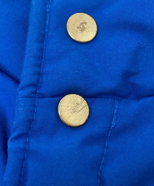 CAMP 7（キャンプ７）CAMP 7 (キャンプ７) 70‘Sダウンベスト ブルー×ベージュ サイズ:Mの古着・服飾アイテム