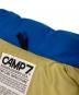 中古・古着 CAMP 7 (キャンプ７) 70‘Sダウンベスト ブルー×ベージュ サイズ:M：5000円