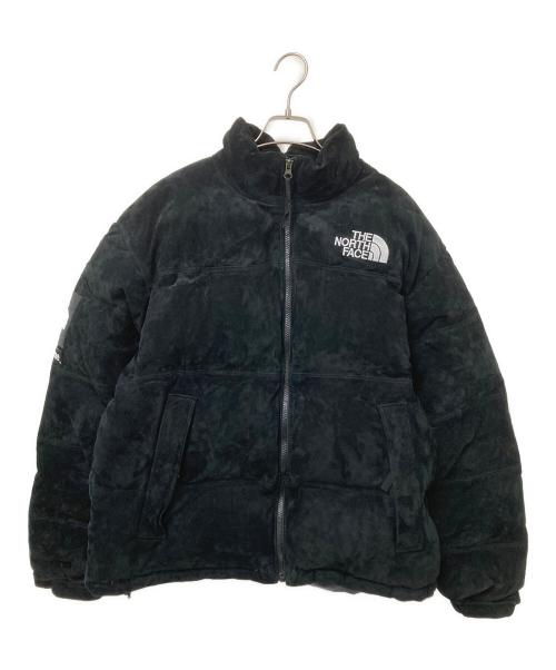THE NORTH FACE（ザ ノース フェイス）THE NORTH FACE (ザ ノース フェイス) SUPREME (シュプリーム) Suede Nuptse Jacket ブラック サイズ:Mの古着・服飾アイテム