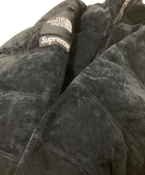 THE NORTH FACE（ザ ノース フェイス）THE NORTH FACE (ザ ノース フェイス) SUPREME (シュプリーム) Suede Nuptse Jacket ブラック サイズ:Mの古着・服飾アイテム