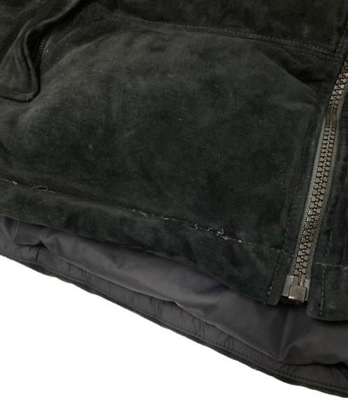 THE NORTH FACE（ザ ノース フェイス）THE NORTH FACE (ザ ノース フェイス) SUPREME (シュプリーム) Suede Nuptse Jacket ブラック サイズ:Mの古着・服飾アイテム