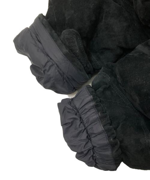 THE NORTH FACE（ザ ノース フェイス）THE NORTH FACE (ザ ノース フェイス) SUPREME (シュプリーム) Suede Nuptse Jacket ブラック サイズ:Mの古着・服飾アイテム